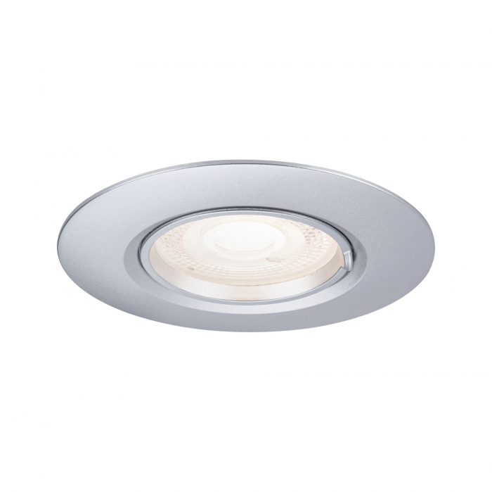 Set 3 spoturi încastrabile, fixe, rotunde, 90mm, GU10, max. 3x10W, 230V, crom mat [2]
