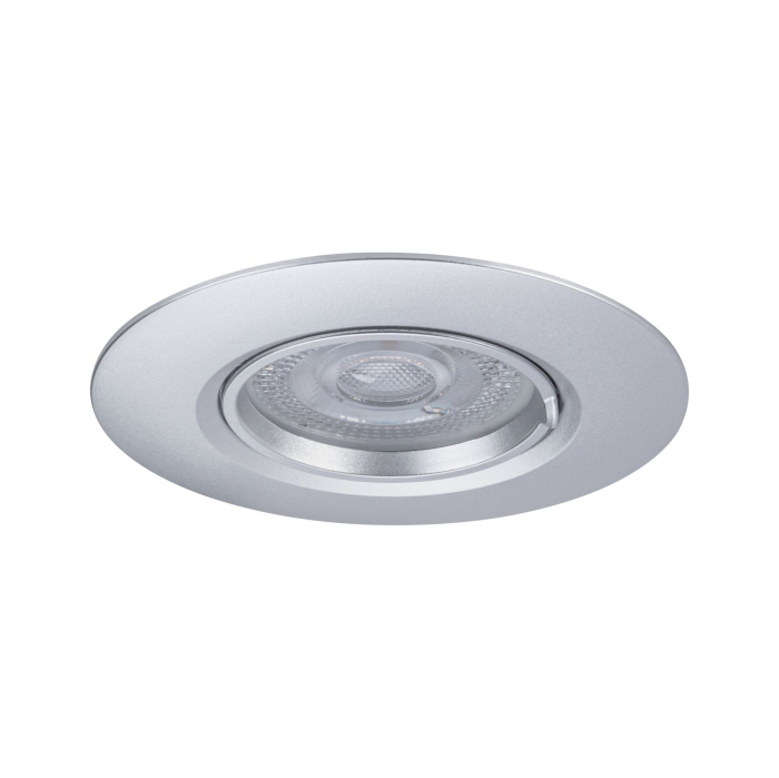 Set 3 spoturi încastrabile, fixe, rotunde, 90mm, GU10, max. 3x10W, 230V, crom mat [3]