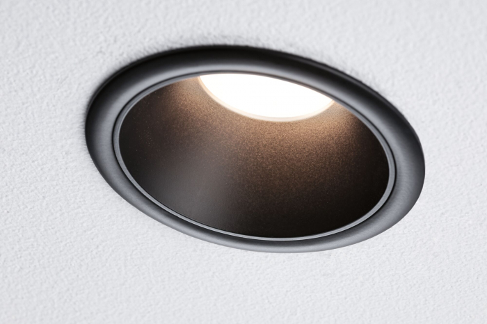 Set 3 spoturi încastrabile LED Cole, IP44, rotunde, Coin 3x6W, 3x470lm, 230V, 2700K, negru, flux luminos variabil în 3 pași [4]