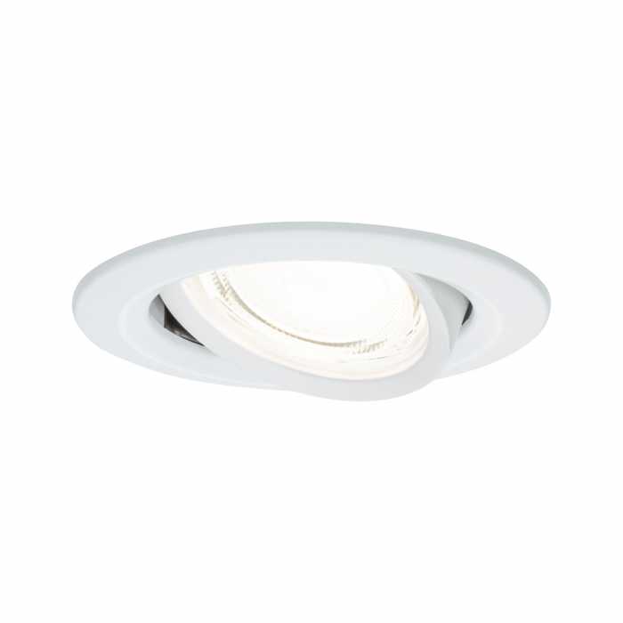 Set 3 spoturi încastrabile LED Nova Coin, rotunde, 84mm, 50°, 3x2,8W, 3x505lm, 230V, 4000K, alb mat [5]