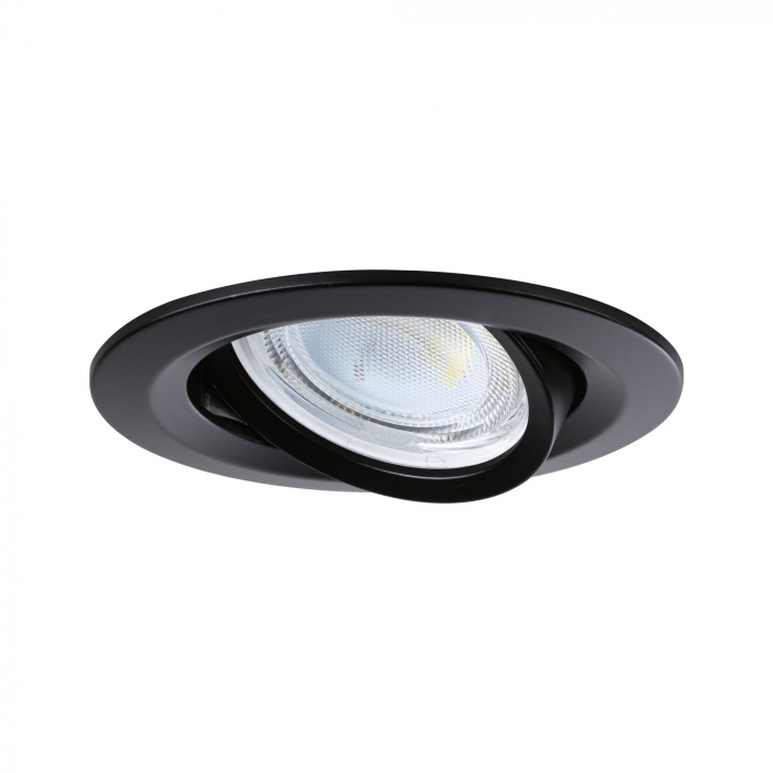Set 3 spoturi încastrabile LED Nova Coin, rotunde, 84mm, 50°, 3x2,8W, 3x505lm, 230V, 4000K, negru mat [5]