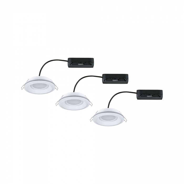Set 3 spoturi încastrabile LED Sormus, IP65, rotunde, 100mm, 3x4,8 / 1,5W, 560lm / 180lm, 230V,  3000K, alb [5]