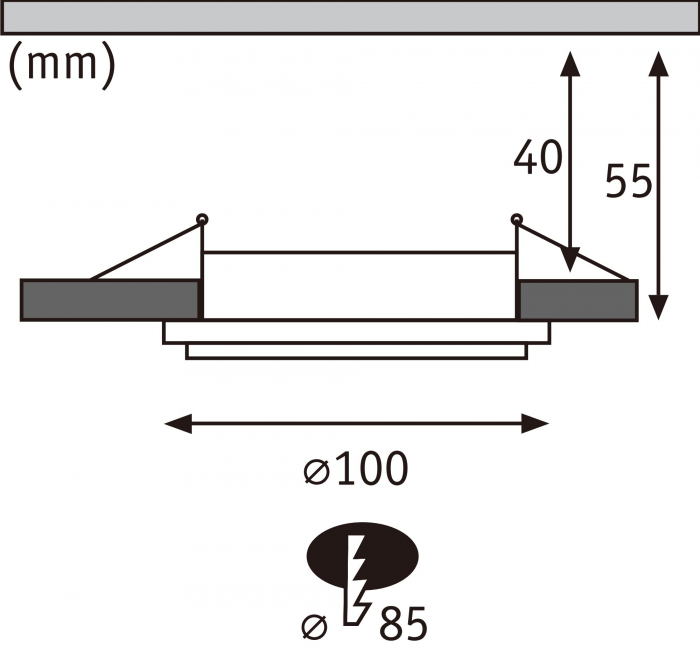 Set 3 spoturi încastrabile LED Sormus, IP65, rotunde, 100mm, 3x4,8 / 1,5W, 560lm / 180lm, 230V,  3000K, crom mat [14]
