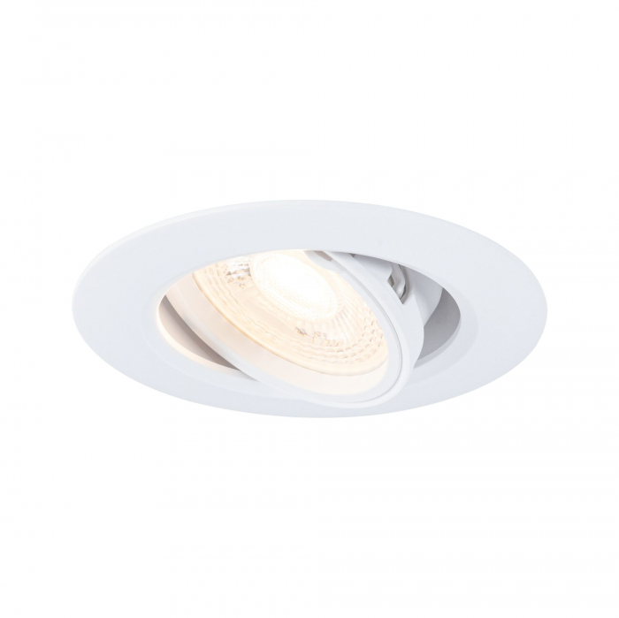 Set 3 spoturi încastrabile, orientabile, rotunde, 90mm, 30°, GU10, max. 3x10W, 230V, albe [2]