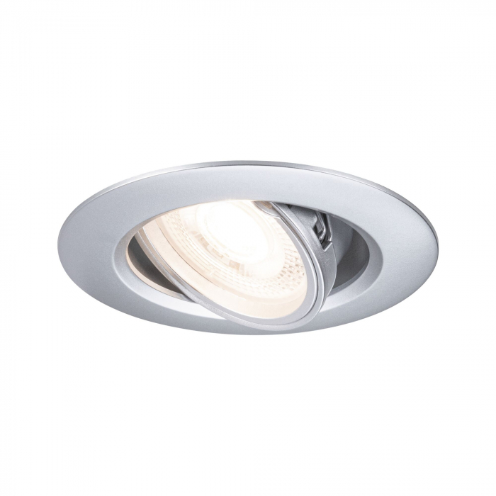 Set 3 spoturi încastrabile, orientabile, rotunde, 90mm, 30°, GU10, max. 3x10W, 230V, crom mat [2]
