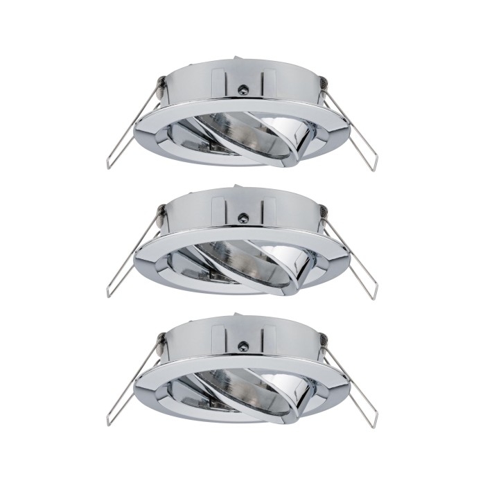 Set 3 spoturi încastrabile Choose max 3x10W 230V 51mm crom, orientabile [2]