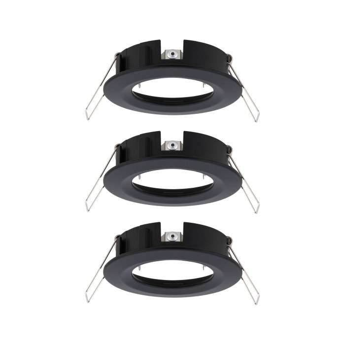 Set 3 spoturi încastrabile Choose max 3x10W 230V 51mm negru mat, fixe [2]