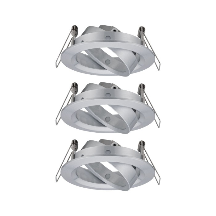 Set 3 spoturi încastrabile Choose max 3x10W 230V 51mm aluminiu periat, orientabile [2]