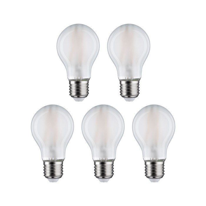 Set 5 becuri LED pară cu filament, 230V, E27, 5x806lm, 5x7W, 4000K, mat [2]