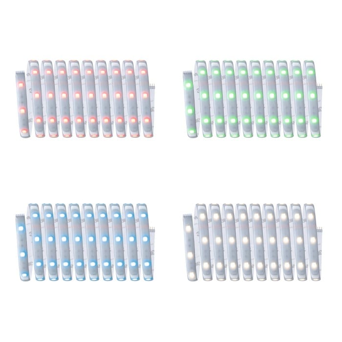 Set bandă Paulmann MaxLED 250, Smart Home Zigbee, RGBW, 3m, IP44, 15W, 600lm, 30LEDs/m, RGBW, 36VA [5]