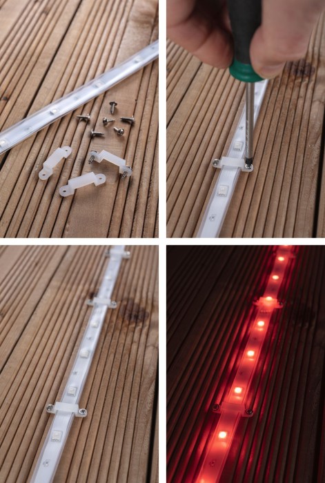 Set bandă Paulmann SimpLED de exterior, 3m, IP65, 8,5W, 52lm/m, 24LEDs/m, RGB [8]