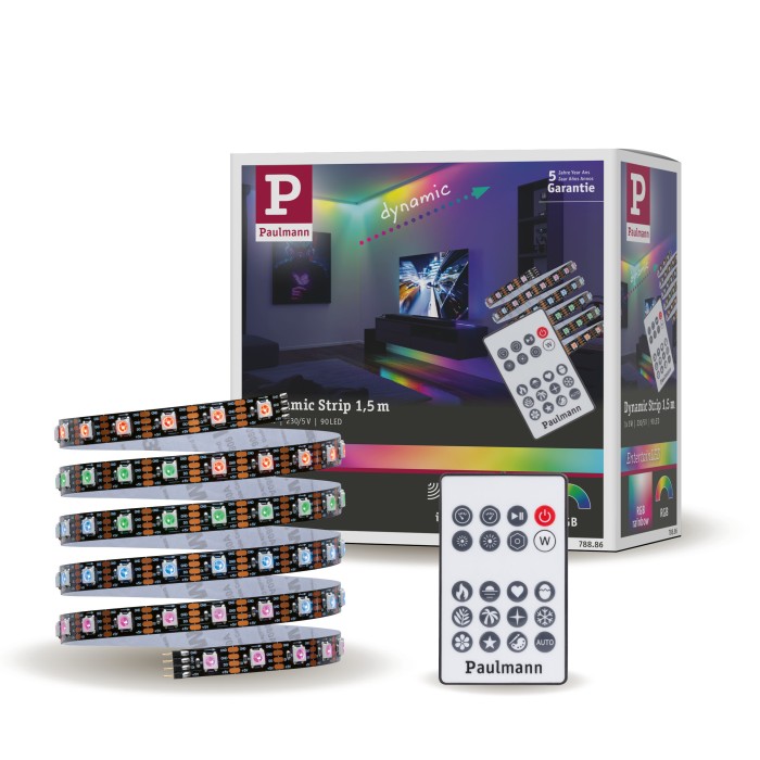 Set complet bandă EntertainLED Dynamic RGB, 1,5m, 3W, 60LEDs/m, 5VA [2]