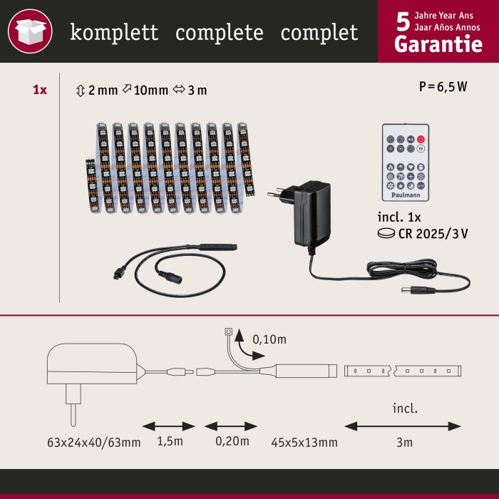Set complet bandă EntertainLED Dynamic RGB, 3m, 5W, 60LEDs/m, 10VA [5]