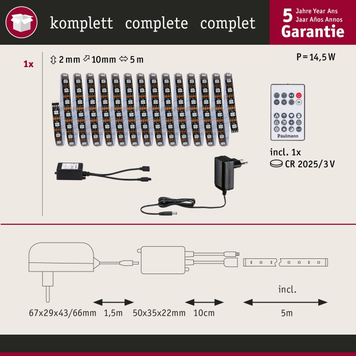 Set complet bandă EntertainLED Dynamic RGB, 5m, 10.5W, 60LEDs/m, 15VA [5]
