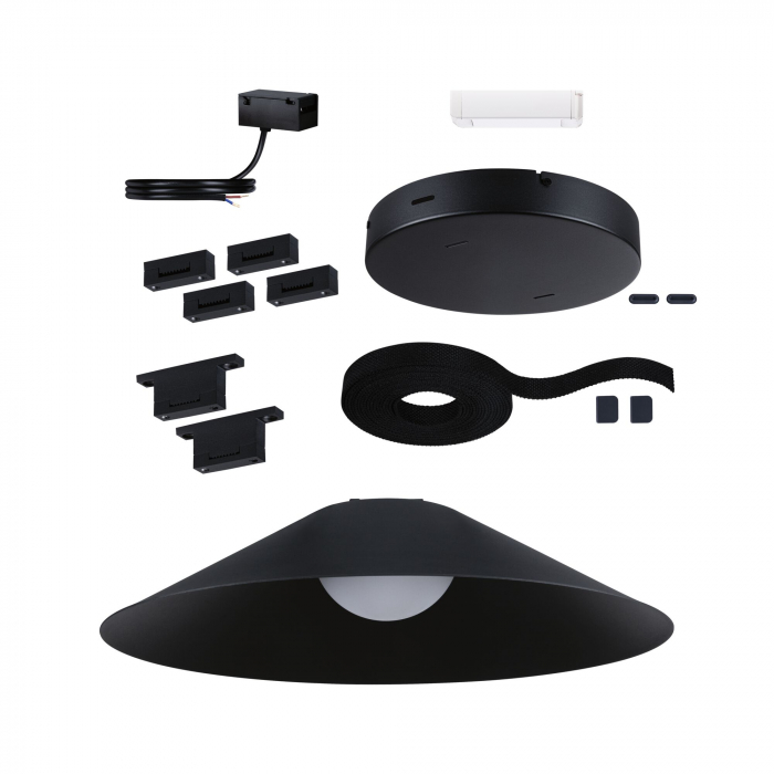Set bază panglici Uline Cone, 5m, 12W, negru [4]