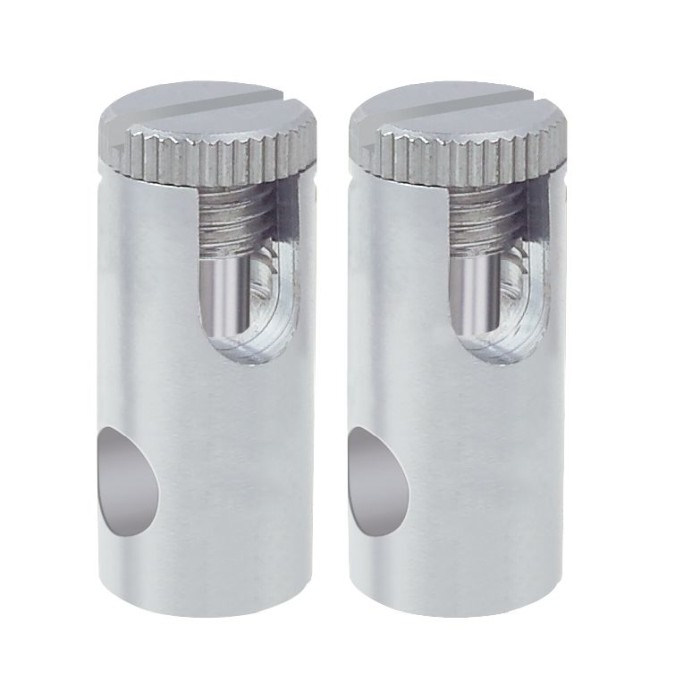Set conectori de alimentare Light&Easy max. 300W crom mat 12V metal [1]