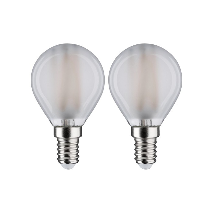Set de 2 becuri Miniglob LED Filament, E14, 230V, 2x470lm, 2x4,8W, 4000K, mat [2]