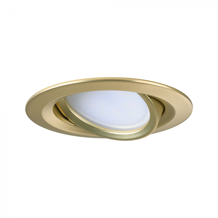 Set de 3 spoturi încastrabile LED Nova Coin, rotunde, 84mm, 50°, Coin, 3x6W, 3x470lm, 230V, 2700K, auriu mat [6]