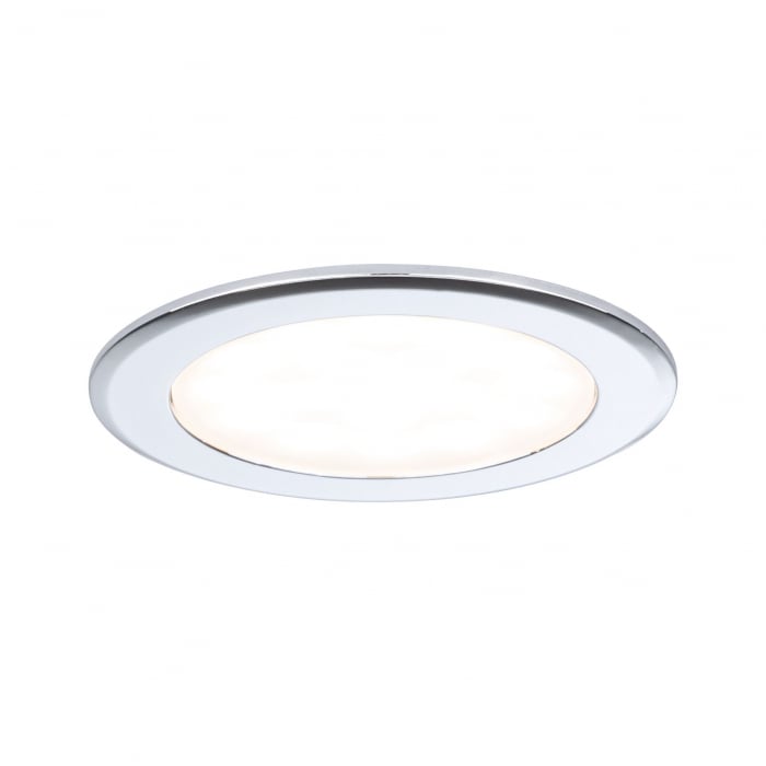 Set de 3 spoturi LED încastrabile pentru mobilier, 3x2,5W, 3x180lm, 230/12V, 3000K, crom [2]