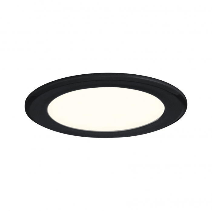 Set de 3 spoturi LED încastrabile pentru mobilier, 3x2,5W, 3x180lm, 230/12V, 3000K, negru mat [2]