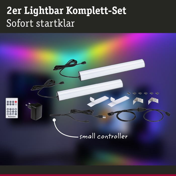 Set Lightbar 2x60cm Dynamic Rainbow RGB [4]