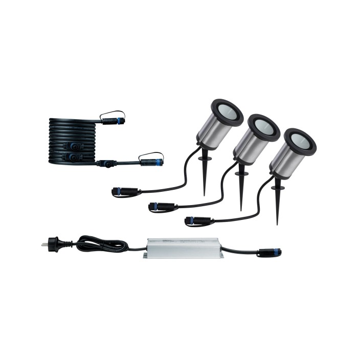 Set spoturi Classic P&S 3000K 6W 24V IP65, antracit [2]