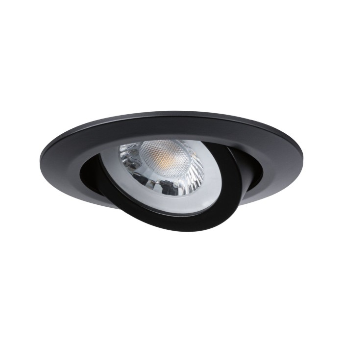 Set spoturi încastrabile LED, orientabile, negru, 3x6W 3000K 230V [2]