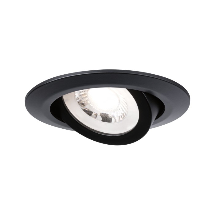 Set spoturi încastrabile LED, orientabile, negru, 3x6W 3000K 230V [3]