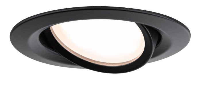 Set spoturi încastrabile Nova Plus Coin, orientabile, negru, 3x6,5W, cu flux luminos variabil [2]