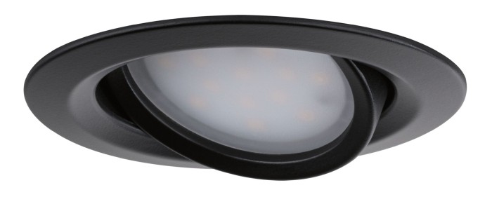 Set spoturi încastrabile Nova Plus Coin, orientabile, negru, 3x6,5W, cu flux luminos variabil [3]