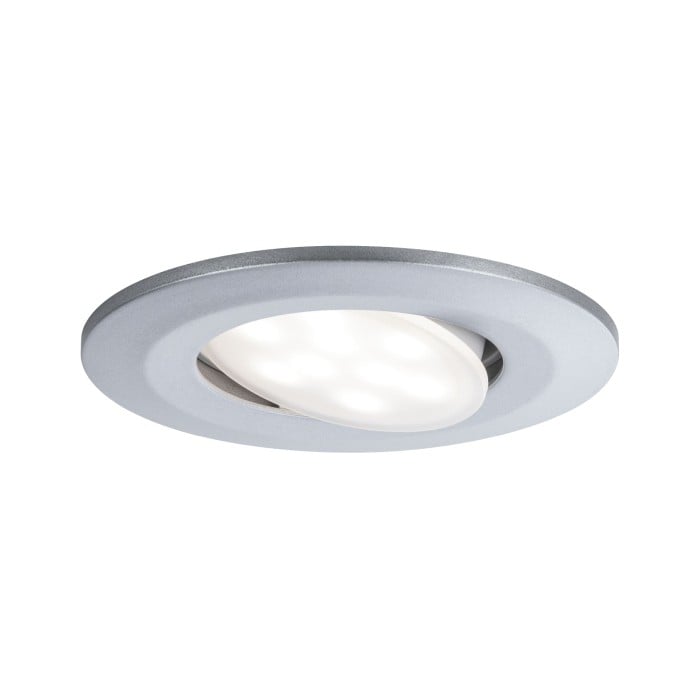 Set spoturi încastrabile Calla IP65 rotunde, orientabile LED 10x680lm 4000K 6W 230V crom mat [2]