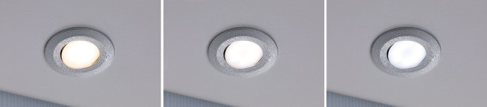 Set spoturi încastrabile Calla WhiteSwitch, rotunde, orientabile, 3x550lm, crom mat [2]