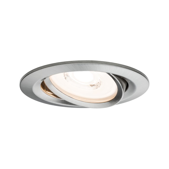 Set spoturi încastrabile Coin rotunde, orientabile LED 3x6,8W 230V metal mat, cu flux luminos variabil [2]