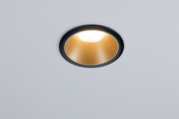 Set spoturi încastrabile Cole Coin LED 3x6,5W 2700K 230V negru/auriu mat, flux luminos variabil în 3 pași [5]