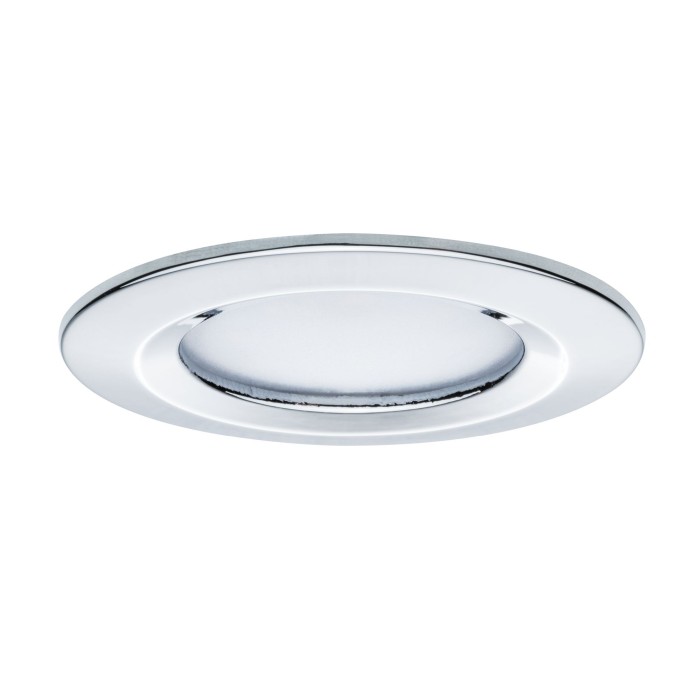Set spoturi încastrabile LED Nova, rotunde, fixe IP44 3x6,5W 2700K 230V GU10 51mm crom [3]