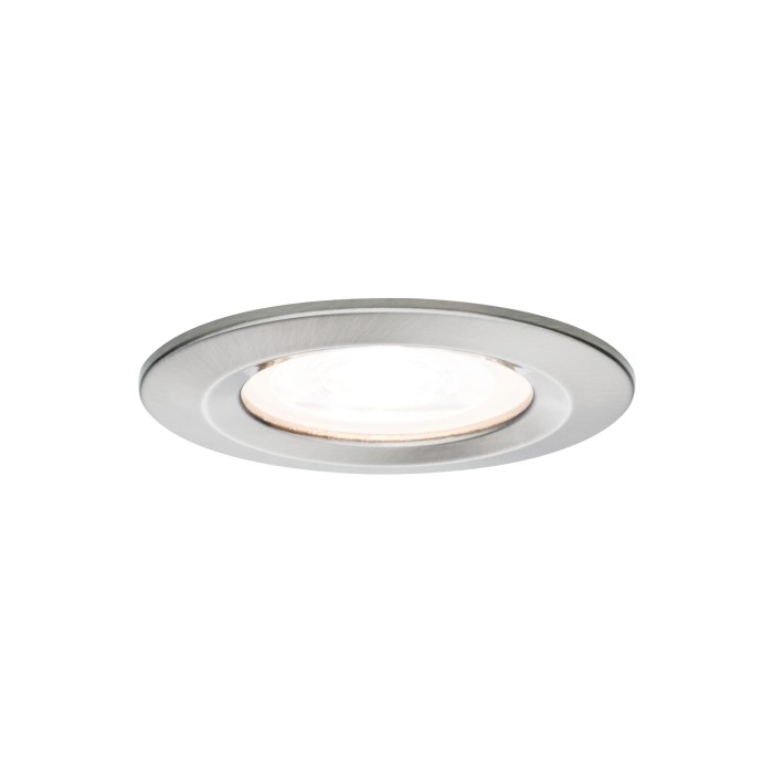 Set spoturi încastrabile LED Nova, rotunde, fixe IP44 3x6,5W 2700K 230V GU10 51mm metal mat [2]