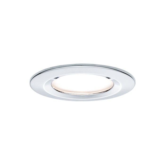 Set spoturi încastrabile Nova Coin rotunde, fixe LED 3x6,5W 2700K 230V crom, flux luminos variabil 3 pași [2]