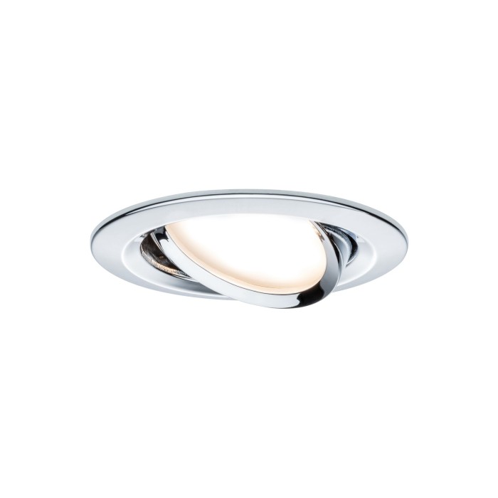 Set spoturi încastrabile Nova Coin rotunde, orientabile LED 3x6,5W 2700K 230V, crom [2]