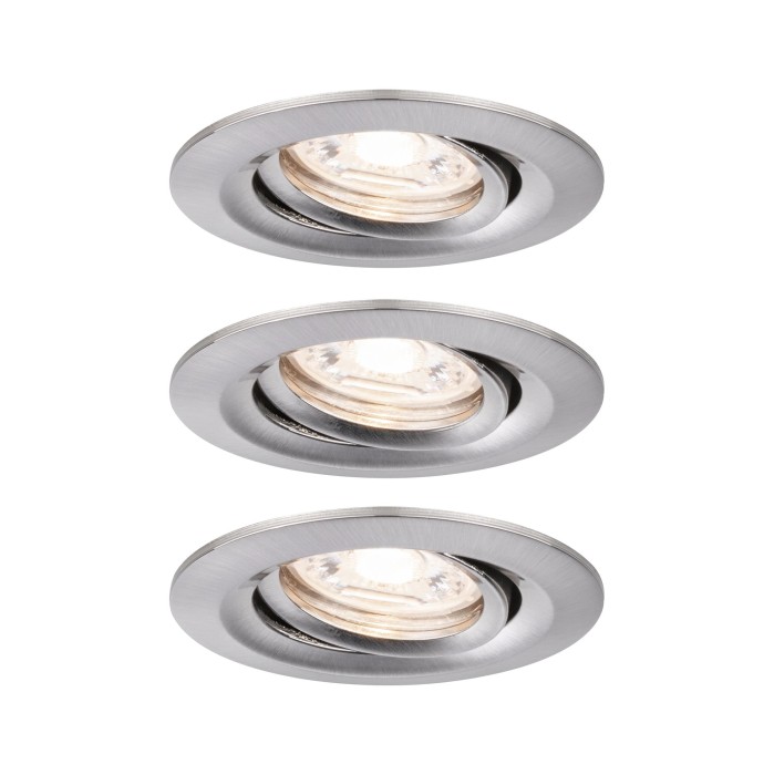Set spoturi încastrabile Nova mini Plus Coin EasyDim orientabile 3x4,2W 2700K 230V metal mat [2]