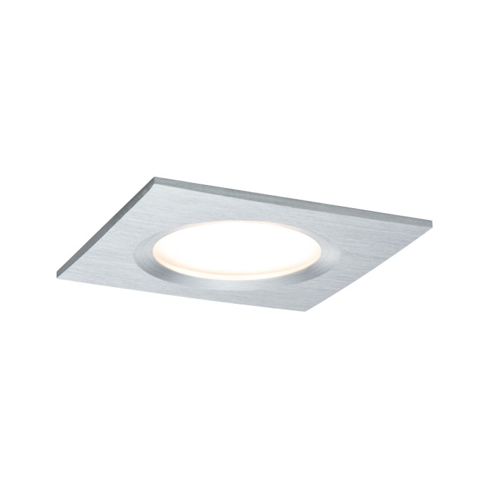 Set spoturi încastrabile Nova Plus Coin LED pătrate, fixe, 3x6,8W 2700K 230V 51mm aluminiu, cu flux luminos variabil [2]