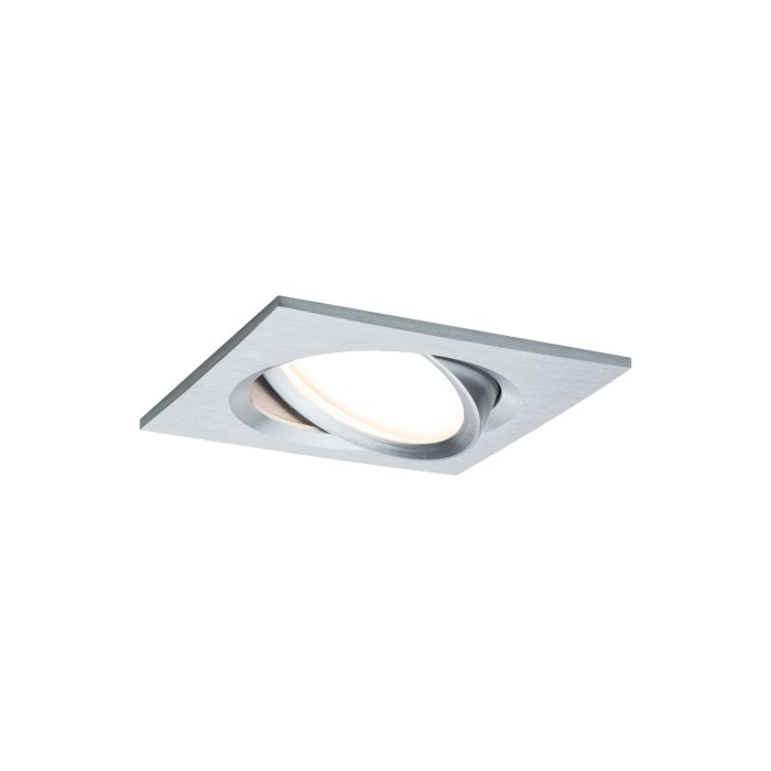 Set spoturi încastrabile Nova Plus Coin pătrate, orientabile LED 3x6,8W 633lm 2700K aluminiu, cu flux luminos variabil [2]