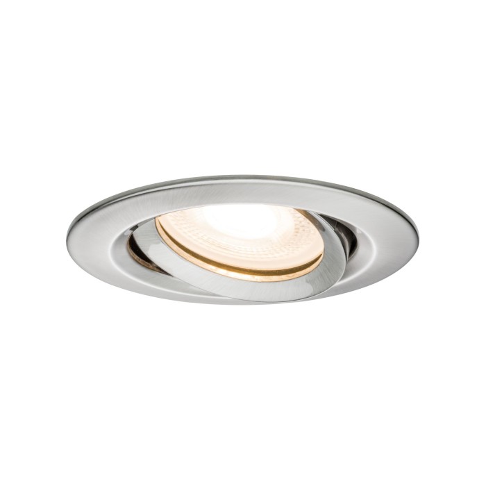 Set spoturi încastrabile Nova Plus IP65 orientabile LED 3x 7W 230V GU10 51mm metal mat, aluminiu/zinc [2]