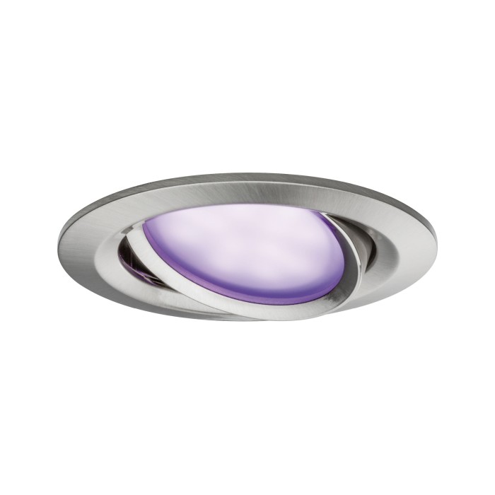 Set spoturi încastrabile Nova Plus ZigBee Coin RGBW rotunde, orientabile LED 3x2,5W 230V 51mm metal mat [5]