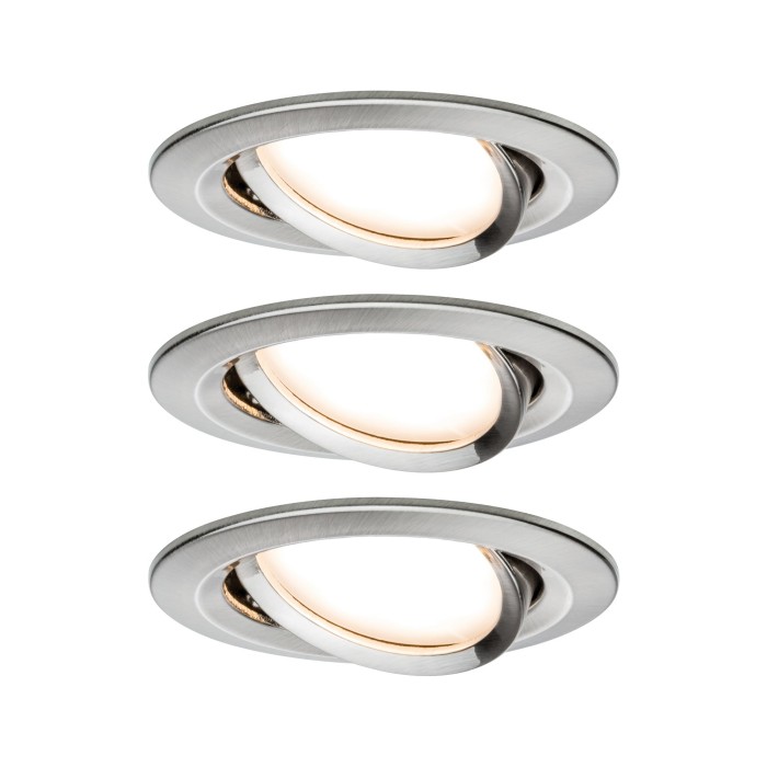 Set spoturi încastrabile Nova Plus ZigBee Coin rotunde, orientabile LED 3x6W 230V 51mm metal mat, cu flux luminos variabil [2]