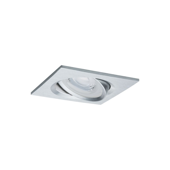 Set spoturi încastrabile Nova pătrate, orientabile, LED 3x6,5W 2700K 230V GU10 51mm aluminiu [3]