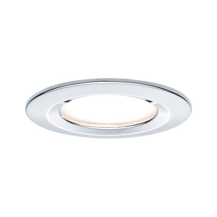 Set spoturi încastrabile Nova rotunde, fixe LED IP44 3x6,5W 230V GU10 51mm crom, flux luminos variabil în 3 pași [2]