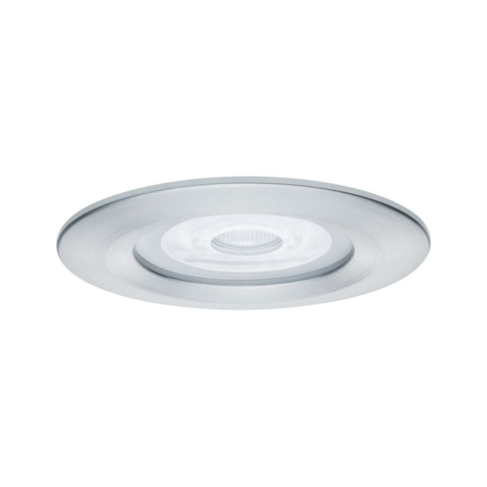 Set spoturi încastrabile Nova rotunde, fixe LED IP44 3x6,5W 230V GU10 51mm aluminiu, flux luminos variabil în 3 pași [3]