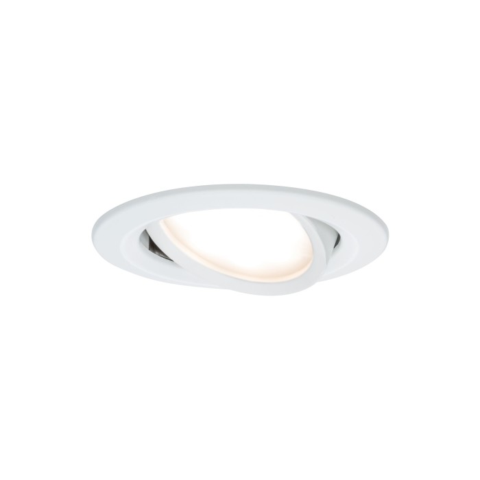 Set spoturi încastrabile Nova rotunde, orienatbile LED IP44 3x6,5W 230V GU10 51mm albe, flux luminos variabil în 3 pași [2]