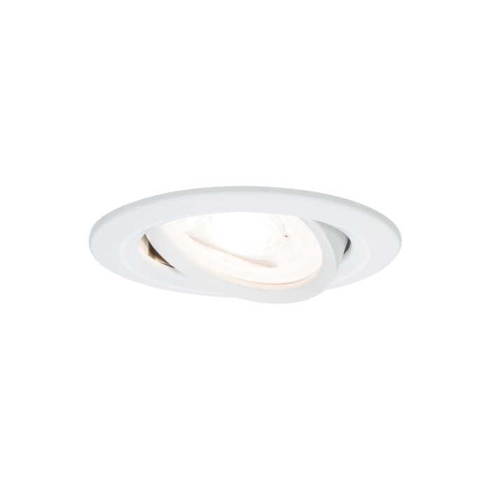 Set spoturi încastrabile Nova rotunde, orientabile, LED 3x6,5W 2700K 230V GU10 51mm alb [2]
