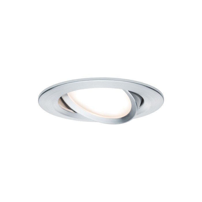 Set spoturi încastrabile Nova rotunde, orientabile LED IP44 3x6,5W 230V GU10 51mm aluminiu, flux luminos variabil în 3 pași [2]